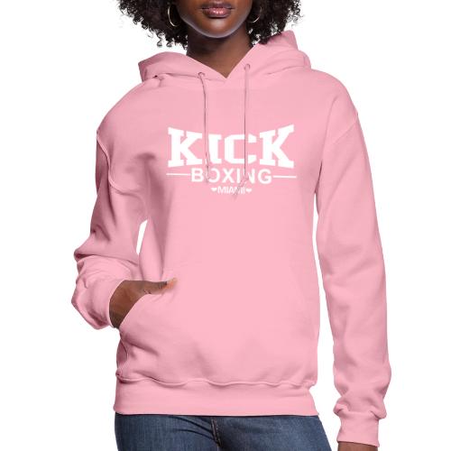 KICKBOXING MIAMI White Letters - Women's Hoodie