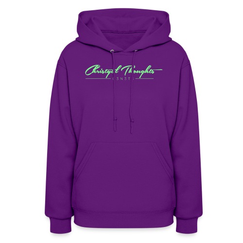 Christyal Thoughts C3N3T31 Lime png - Women's Hoodie