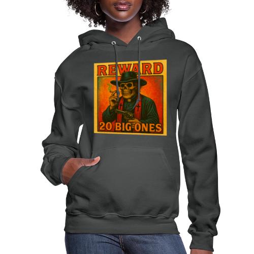 Outlaw Skull Reward Poster - Women's Hoodie