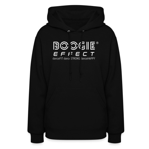 boogie effect fit strong happy logo white - Women's Hoodie
