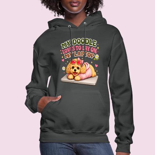 My Laptop Belongs to My Doodle - Women's Hoodie