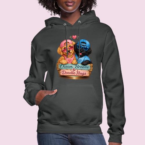 Ocean Breeze & Doodle Hugs - Women's Hoodie
