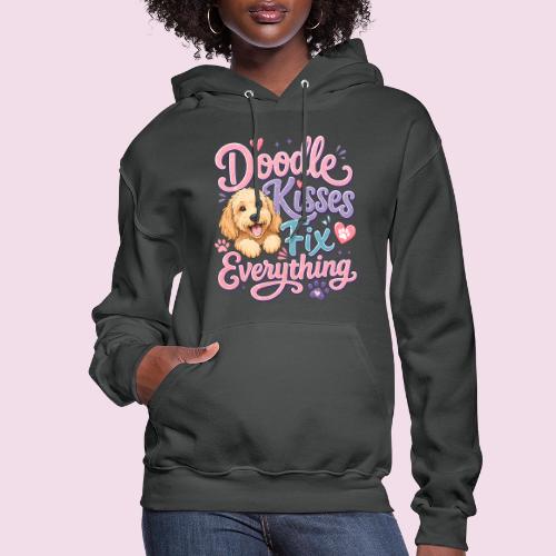 Doodle Kisses Fix Everything Dog Lover Gift - Women's Hoodie