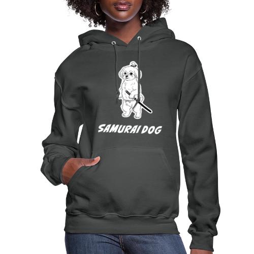 Samurai Maltese Katana Warrior Dog Tee - Women's Hoodie