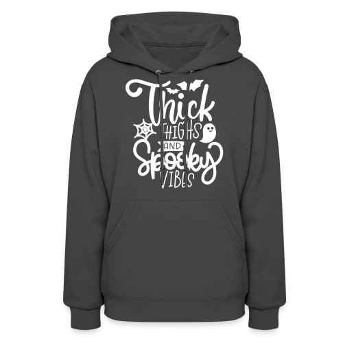 Thick Thighs and Spooky Vibes Halloween T Shirt - Women's Hoodie