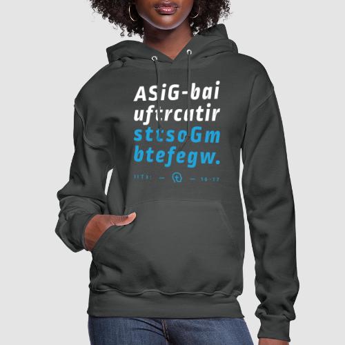2 Timothy 3:16-17 (NIV) First Letter Memory - Women's Hoodie