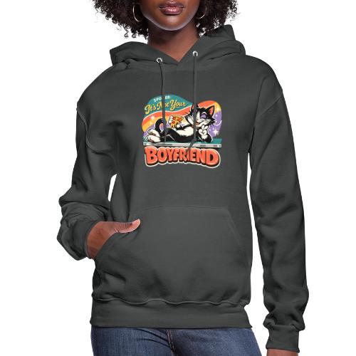 Sassy Cat Pride Pizza Retro Comic - Women's Hoodie