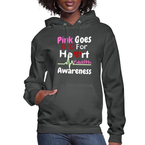 AKA Pink Goes Red For Heart Health Awareness - Women's Hoodie