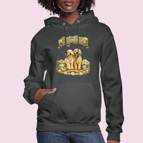 Garden Days & Goldendoodles Cozy Dog Lovers Design - Women's Hoodie