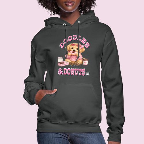Doodles & Doughnut Cozy Dog Mom Design - Women's Hoodie