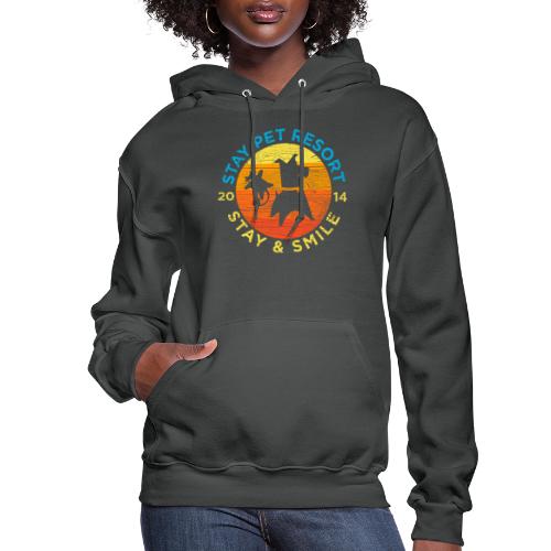 Stay & Smile in a Wood Design - Women's Hoodie