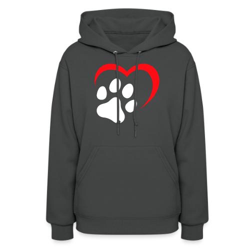 Heart and Paw Print - Women's Hoodie