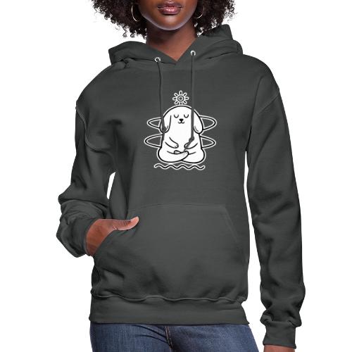 Cute Meditating Bunny Zen Yoga Animal - Women's Hoodie