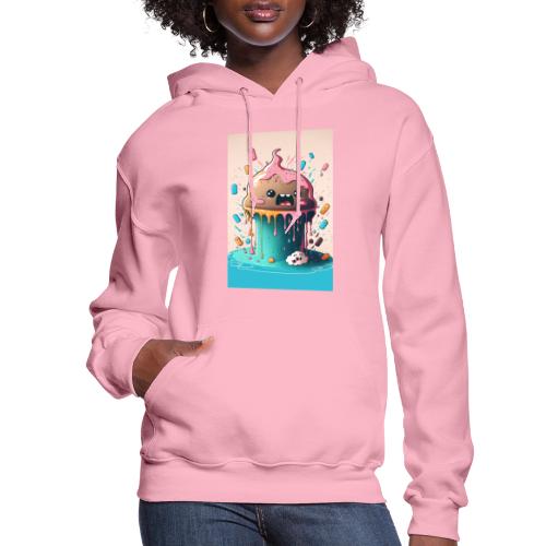 Cake Caricature - January 1st Dessert Psychedelics - Women's Hoodie