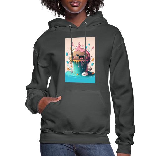 Cake Caricature - January 1st Dessert Psychedelics - Women's Hoodie