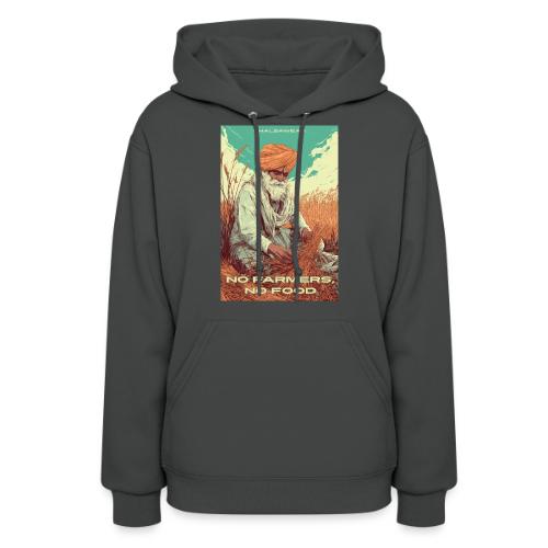 No Farmers, No Food, Sikh Farmer - Women's Hoodie