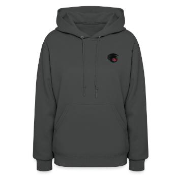 How To Train Your Dragon Embroidery Logo Toothless - Women's Hoodie - asphalt - Front - Camila (177cm)