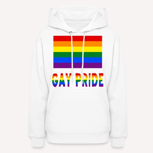 Gay Pride Flag and Words - Women's Hoodie
