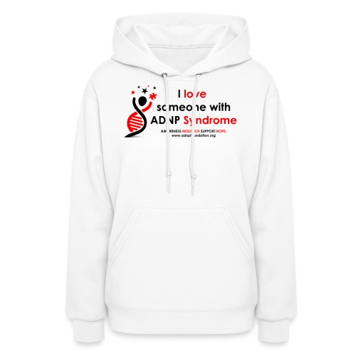 I LOVE SOMEONE WITH ADNP SYNDROME RED AND BLACK FO - Women's Hoodie