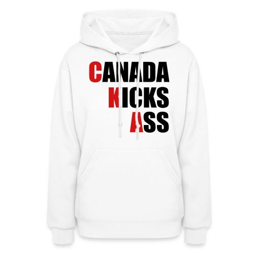 Canada Kicks Ass Vertical - Women's Hoodie