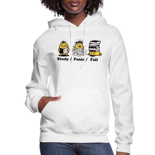 Funny Student Study Panic Fail Back To School - Women's Hoodie