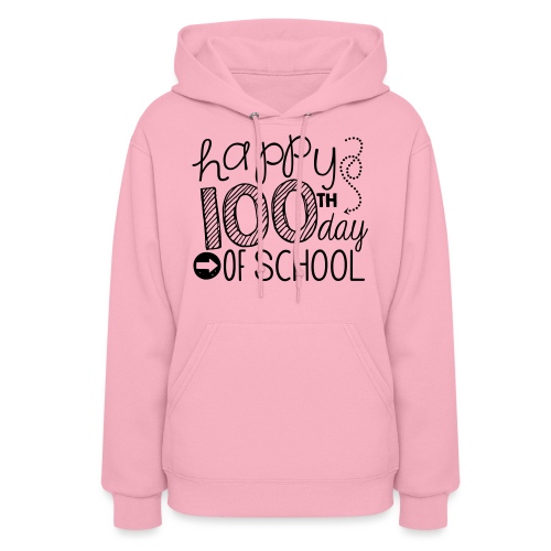 Happy 100th Day of School Arrows Teacher T-shirt - Women's Hoodie