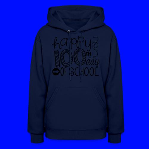 Happy 100th Day of School Arrows Teacher T-shirt - Women's Hoodie