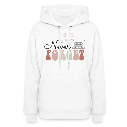 Never Forget - Mixed Tape Graphic - Women's Hoodie