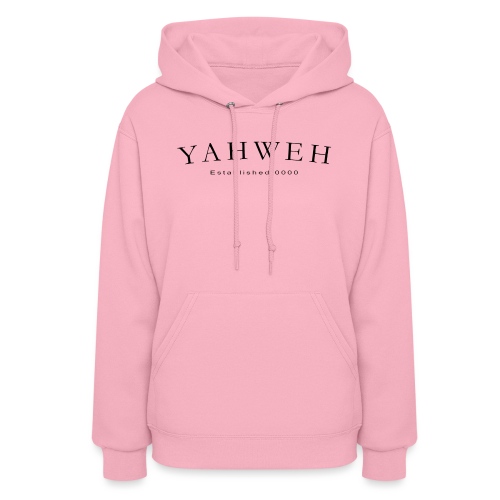 Yahweh Established 0000 in black - Women's Hoodie