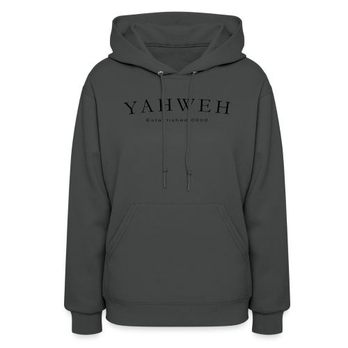 Yahweh Established 0000 in black - Women's Hoodie