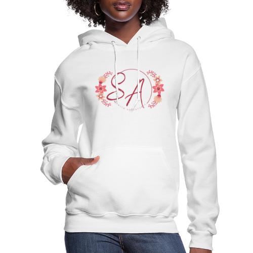 Pretty Pink Circle of Flowers Smith Adventures - Women's Hoodie
