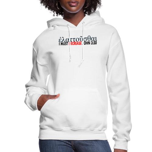 I must Decrease John 3 30 - Women's Hoodie