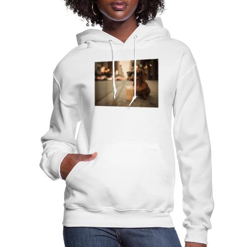 Funny Dachshund Iced Coffee Lover Tee - Women's Hoodie