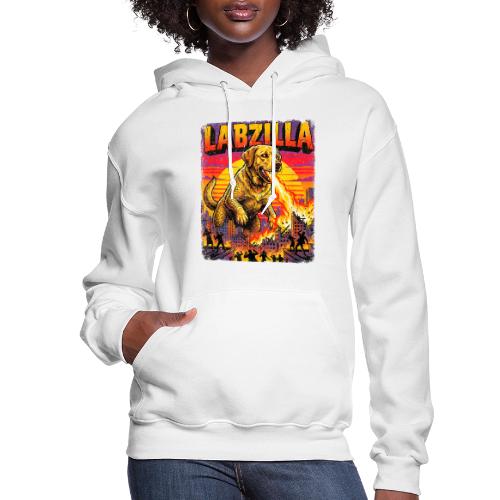 Labzilla Giant Yellow Labrador Monster Tee - Women's Hoodie