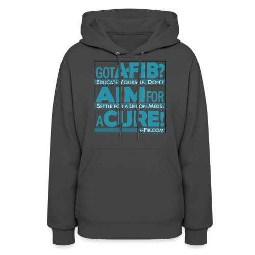 aim for a cure don t settle blue - Women's Hoodie