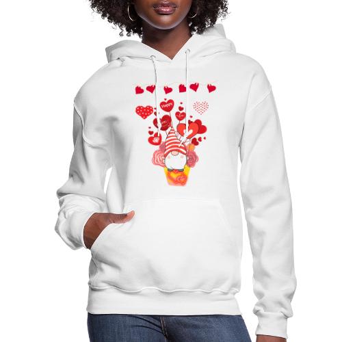 Design wrapped in love hearts, vibrating in love. - Women's Hoodie