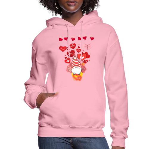 Design wrapped in love hearts, vibrating in love. - Women's Hoodie