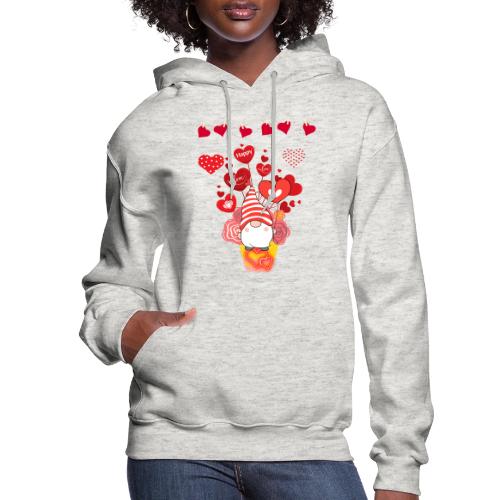 Design wrapped in love hearts, vibrating in love. - Women's Hoodie