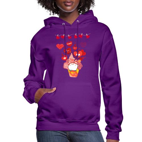 Design wrapped in love hearts, vibrating in love. - Women's Hoodie