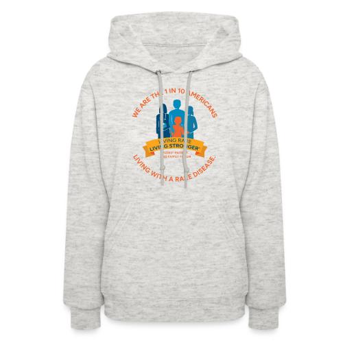 Living Rare, Living Stronger - Women's Hoodie