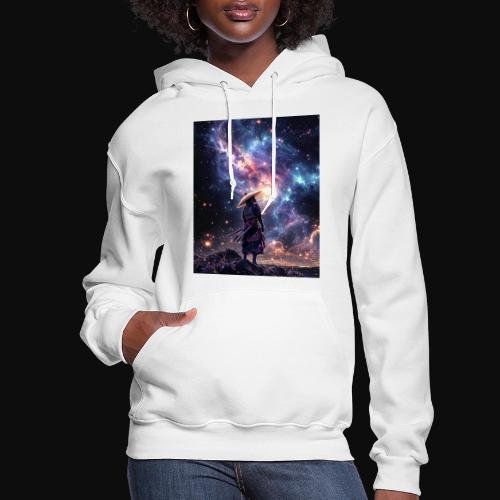 Samurai looking into the Cosmos - Women's Hoodie