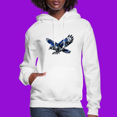Silver Blue Jay Dive - Women's Hoodie