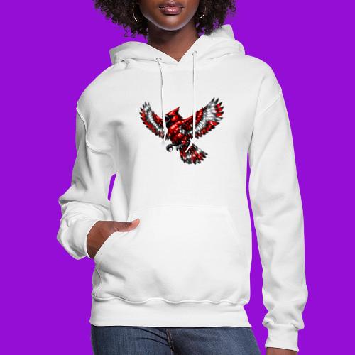 Silver Cardinal in Flight - Women's Hoodie
