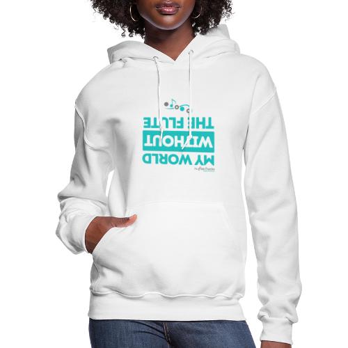 My world without the flute (blue) - Women's Hoodie