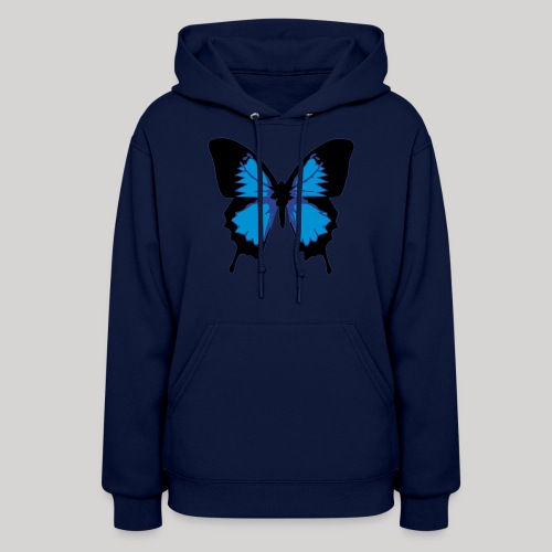 blue butterfly - Women's Hoodie