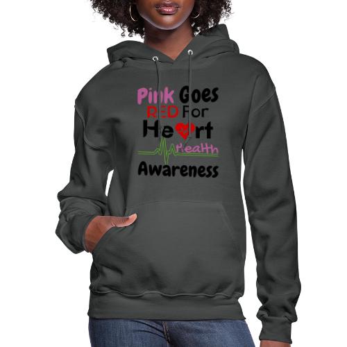 AKA Pink Goes Red, For Heart Health Awareness - Women's Hoodie