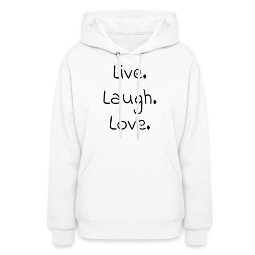 Smoon City_Live laugh love Black - Women's Hoodie