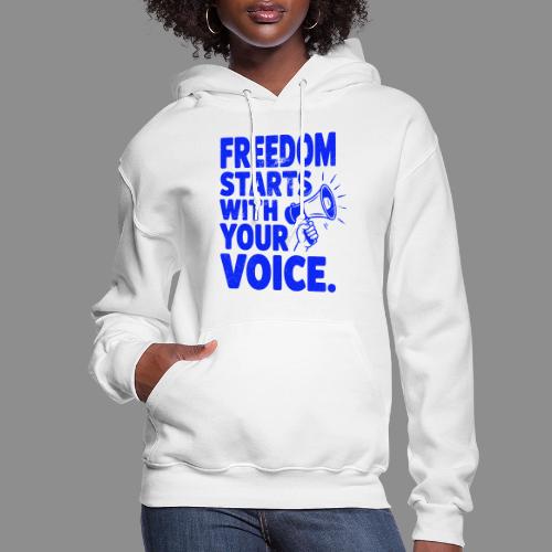 Freedom Starts With Your Voice Vintage - Women's Hoodie