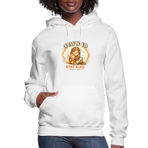 Stay Wild Stay Kind Punch Monkey Hug - Women's Hoodie
