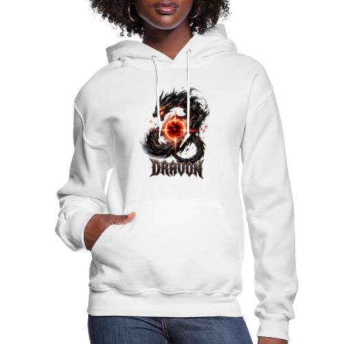 Dravon Fire Dragon Dark Fantasy Graphic T-Shirt - Women's Hoodie